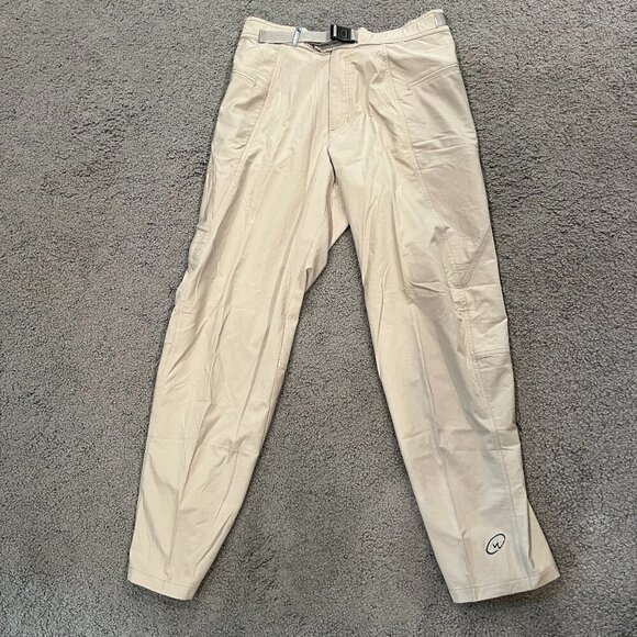CLOUDVEIL 100% Nylon Performance Hiking Pants Multiple Zip Pockets Self Belt 34 - Picture 1 of 13